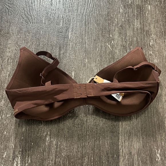 SKIMS Cocoa T-Shirt Bra Wireless Comfort Size 36D Brown NWT - Picture 4 of 6